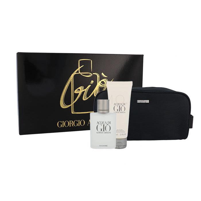 Giorgio Armani Acqua di Giò Pour Homme Подаръчен комплект EDT 100 ml + душ гел 75 ml + тоалетна чанта