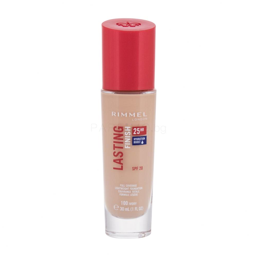 Rimmel London Lasting Finish 25H SPF20 Фон дьо тен за жени 30 ml Нюанс 100 Ivory