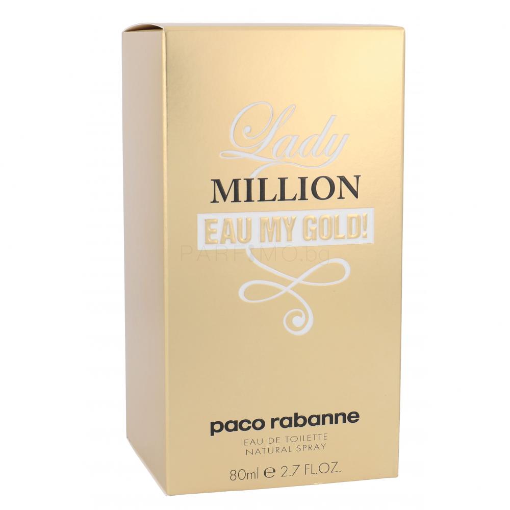 Paco Rabanne Lady Million Eau My Gold! Eau de Toilette за жени 80 ml