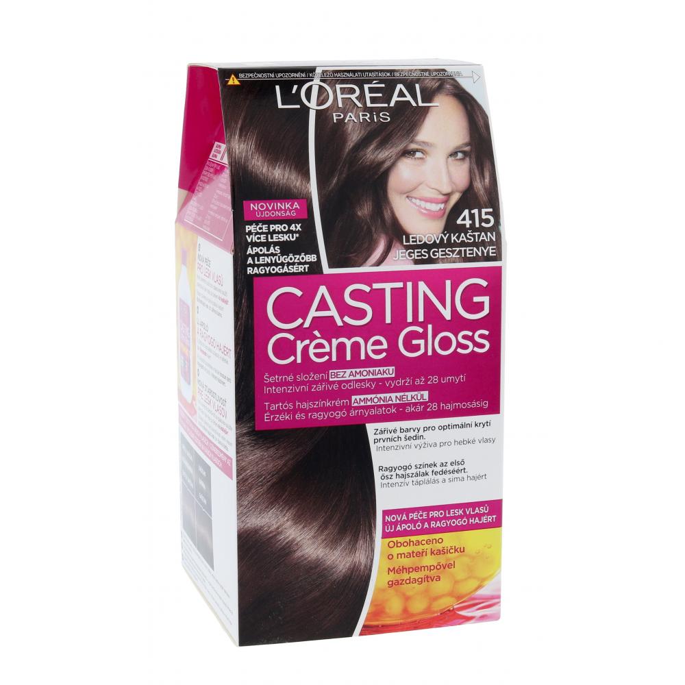 L'Oréal Paris Casting Creme Gloss Боя за коса за жени 48 ml Нюанс 415 Iced Chestnut
