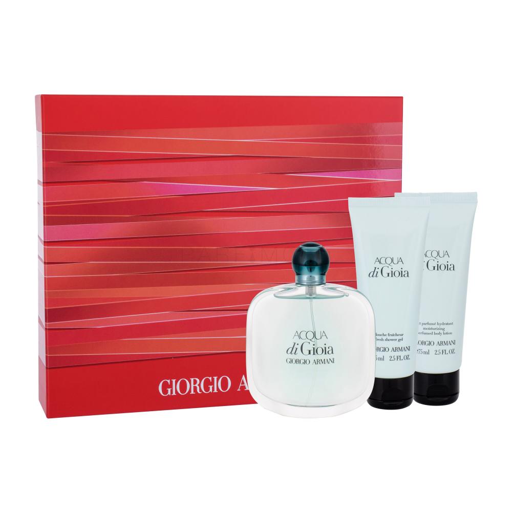 Giorgio Armani Acqua di Gioia Подаръчен комплект EDP 100 ml + лосион за тяло 75 ml + душ гел 75 ml
