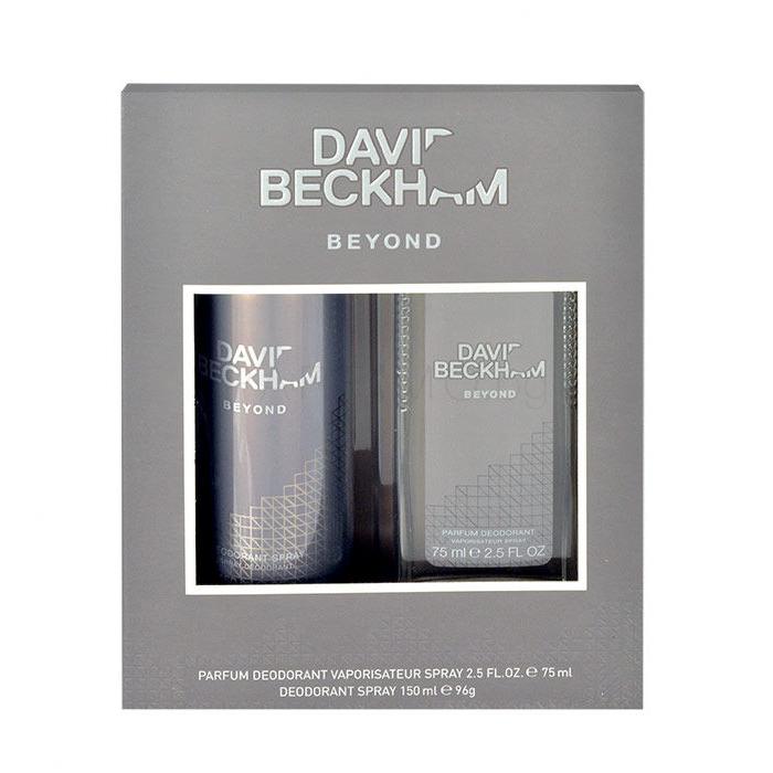 David Beckham Beyond Подаръчен комплект дезодорант 75ml + дезодорант150 ml увредена кутия