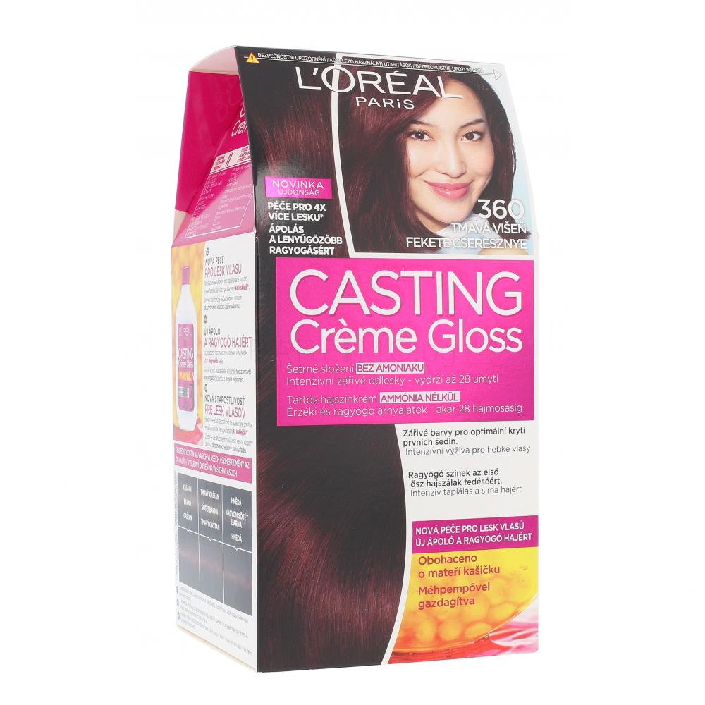 L'Oréal Paris Casting Creme Gloss Боя за коса за жени 48 ml Нюанс 360 Black Cherry