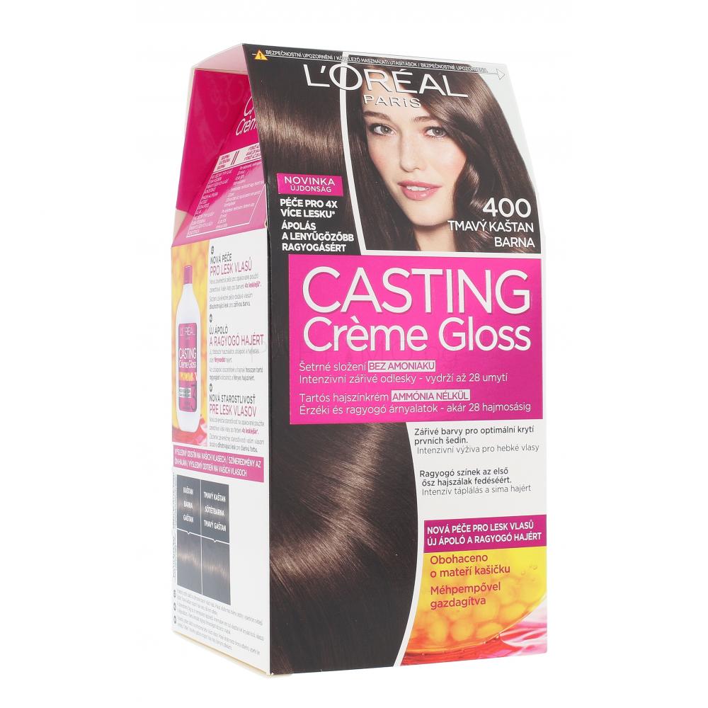 L'Oréal Paris Casting Creme Gloss Боя за коса за жени 48 ml Нюанс 400 Dark Brown