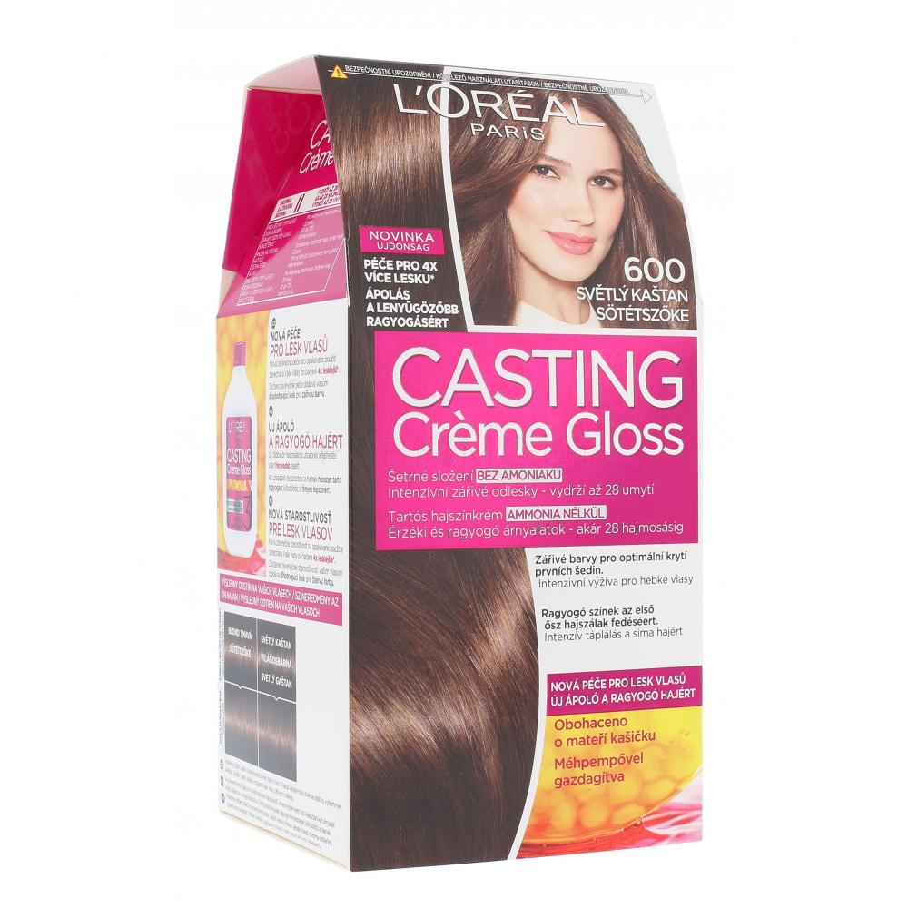 L'Oréal Paris Casting Creme Gloss Боя за коса за жени 48 ml Нюанс 600 Light Brown