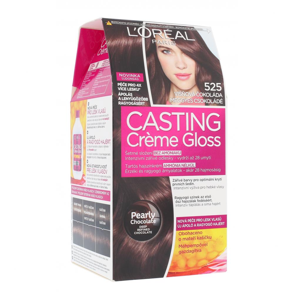 L'Oréal Paris Casting Creme Gloss Боя за коса за жени 48 ml Нюанс 525 Cherry Chocolate