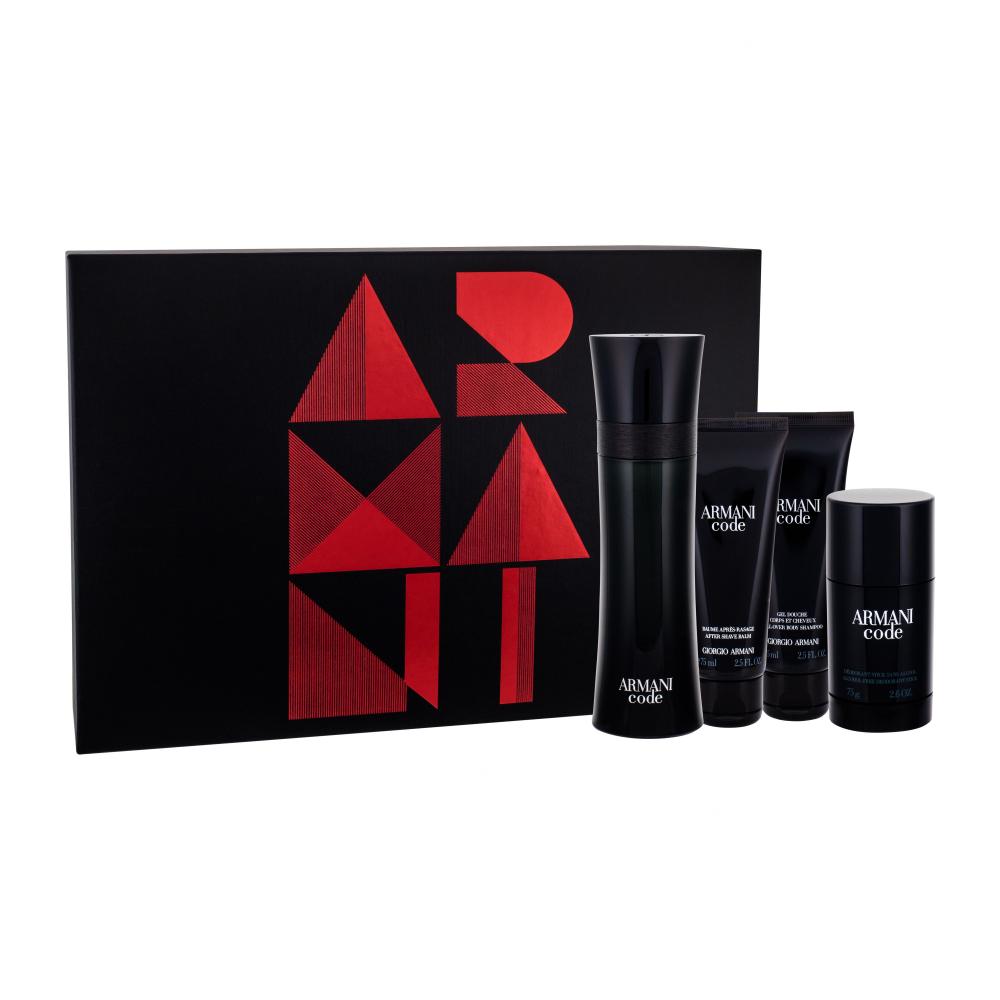 Giorgio Armani Code Подаръчен комплект EDT 125 ml + балсам за след бръснене 75 ml + душ гел 75 ml + деостик 75 ml