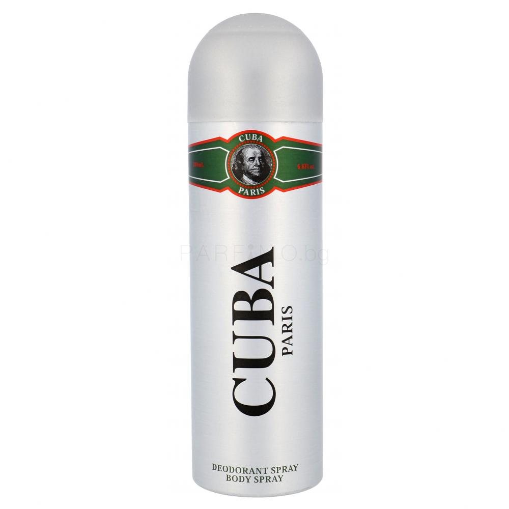Cuba Green Дезодорант за мъже 200 ml