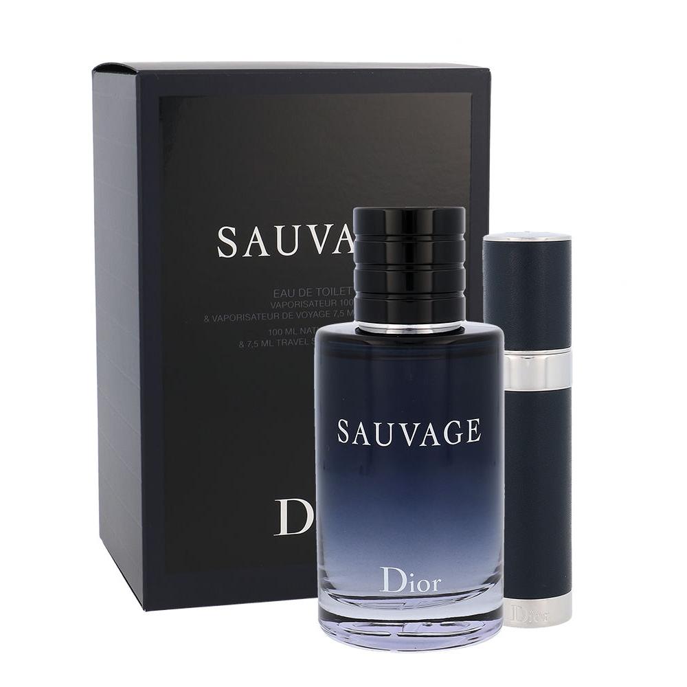 Dior Sauvage Подаръчен комплект EDT 100 ml + EDT 7,5 ml