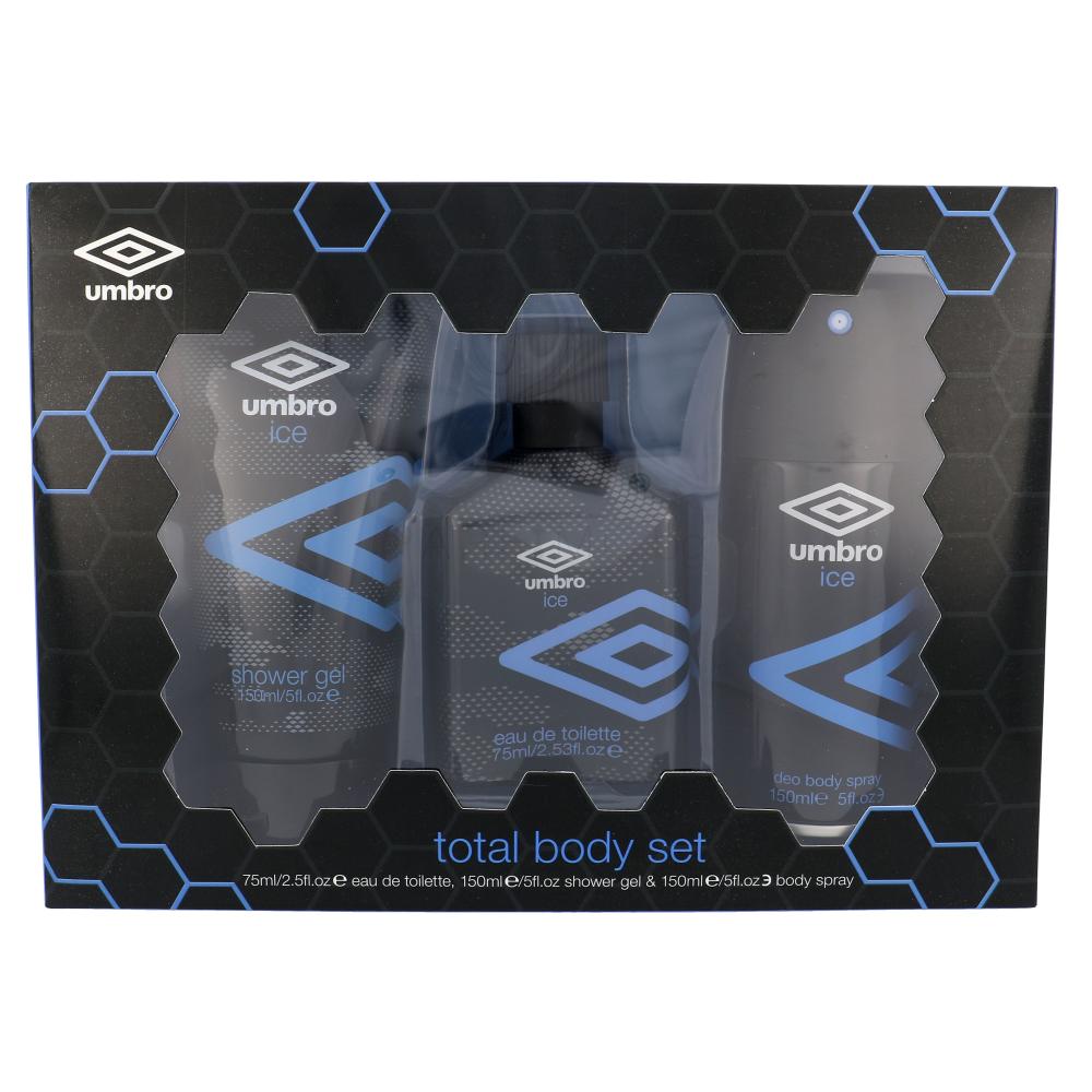 UMBRO Ice Подаръчен комплект EDT 75 ml + душ гел 150 ml + дезодорант 150 ml увредена кутия