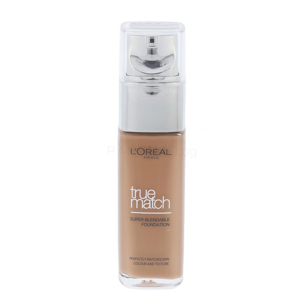 L'Oréal Paris True Match Super-Blendable Foundation Фон дьо тен за жени 30 ml Нюанс D8-W8 Golden Cappucc