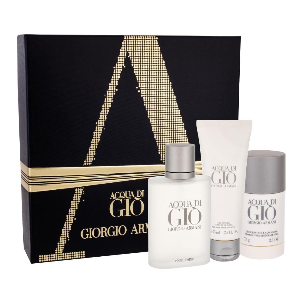 Giorgio Armani Acqua di Giò Pour Homme Подаръчен комплект EDT 100 ml + деостик 75 ml + душ гел 75 ml
