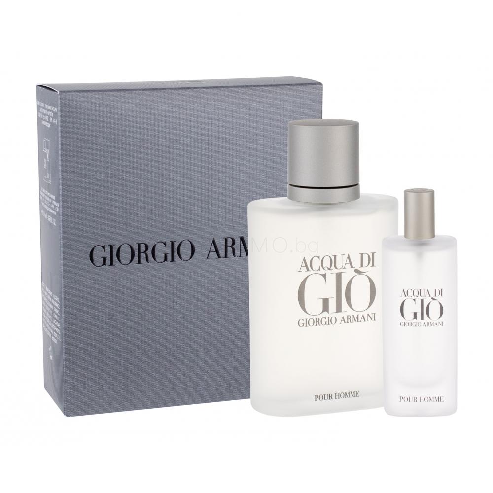 Giorgio Armani Acqua di Giò Pour Homme Подаръчен комплект EDT 100 ml + EDT 15 ml