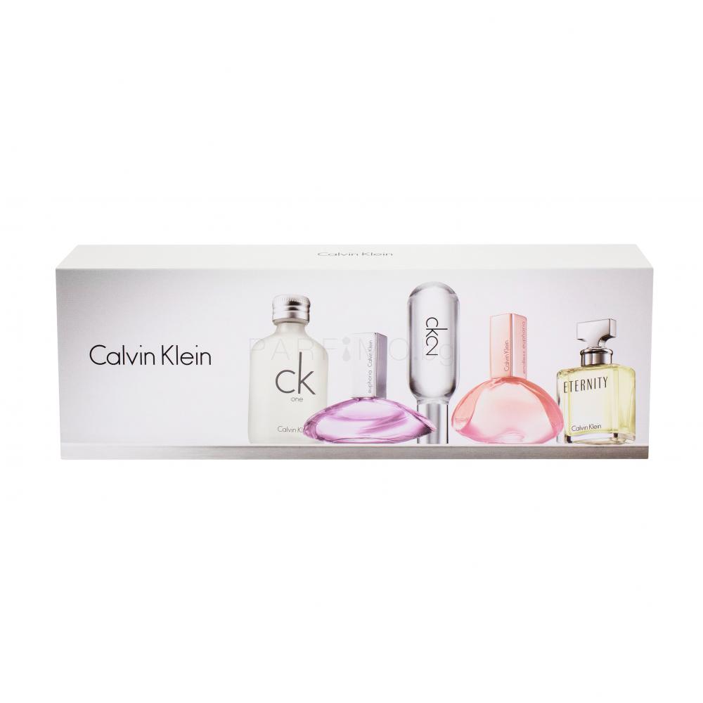 Calvin Klein Mini Set 3 Подаръчен комплект EDT CK One 10 ml + EDP Euphoria 4 ml+ EDT CK2 10 ml+