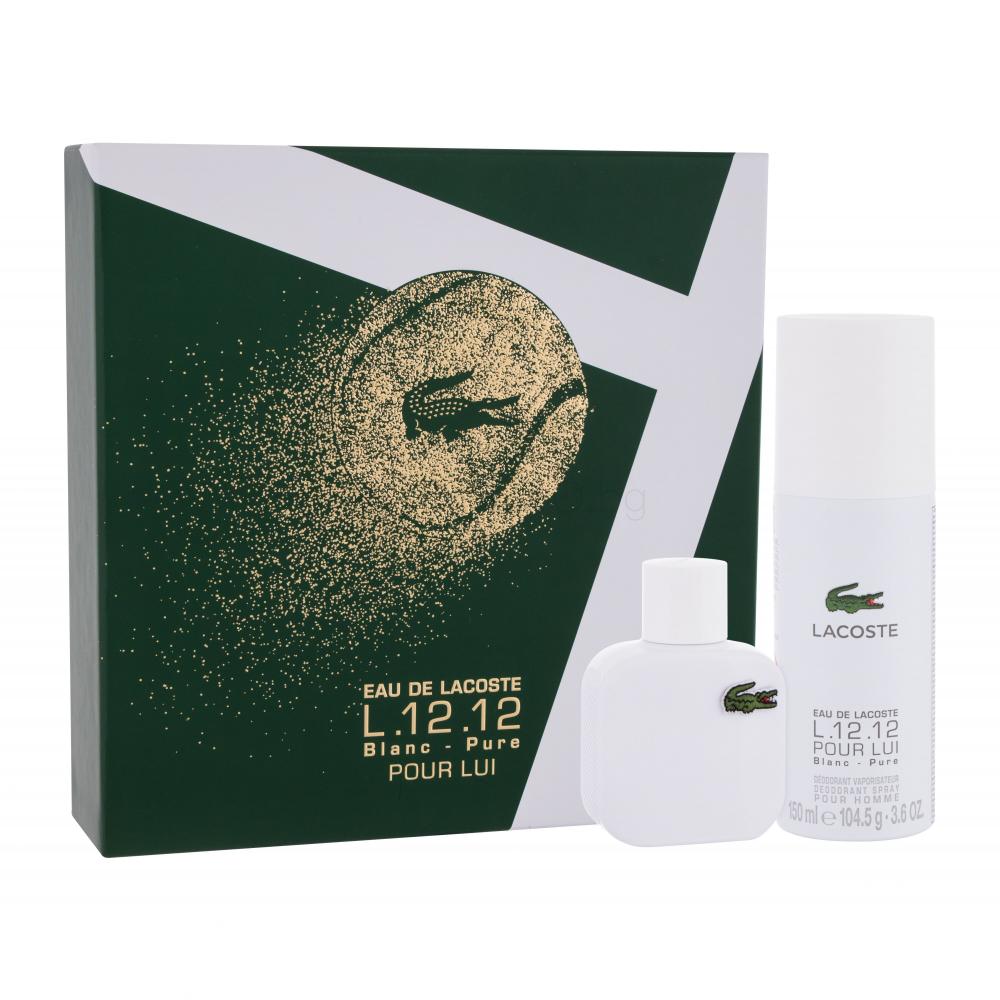 Lacoste L.12.12 Blanc Подаръчен комплект EDT 50 ml + дезодорант 150 ml