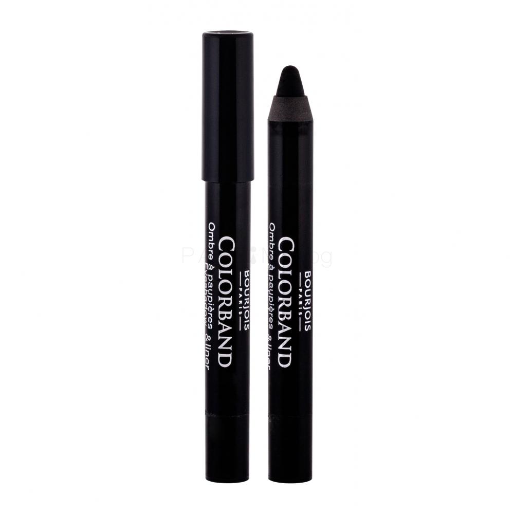 BOURJOIS Paris Colorband Eyeshadow & Liner Сенки за очи за жени 3,25 g Нюанс 01 Noir Abstrait