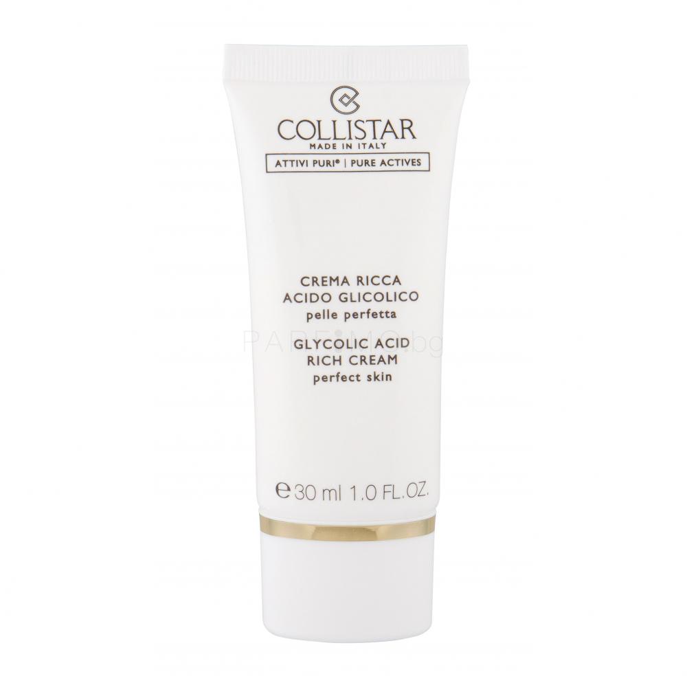 Collistar Pure Actives (Attivi Puri) Glycolic Acid Rich Cream Дневен крем за лице за жени 30 ml