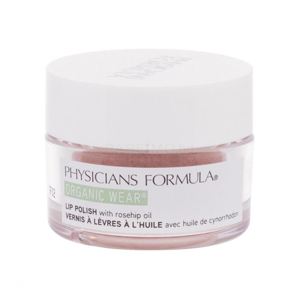 Physicians Formula Organic Wear Organic Rose Oil Lip Polish Ексфолиант за жени 14,2 g Нюанс Rose