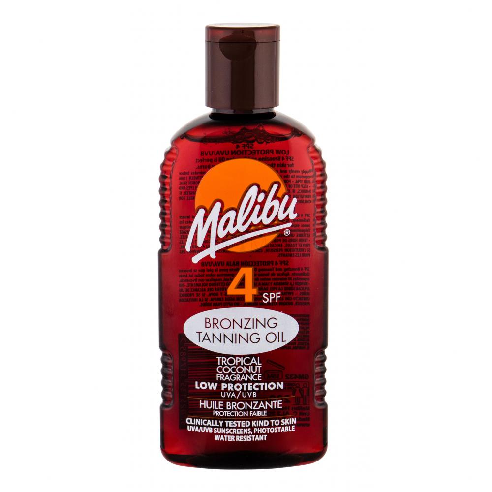 Malibu Bronzing Tanning Oil SPF4 Слънцезащитна козметика за тяло за