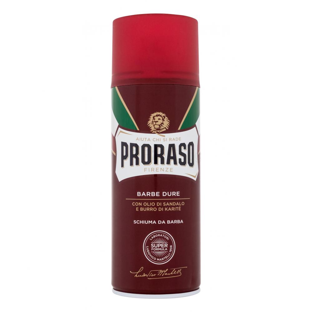 PRORASO Red Shaving Foam Пяна за бръснене за мъже 400 ml