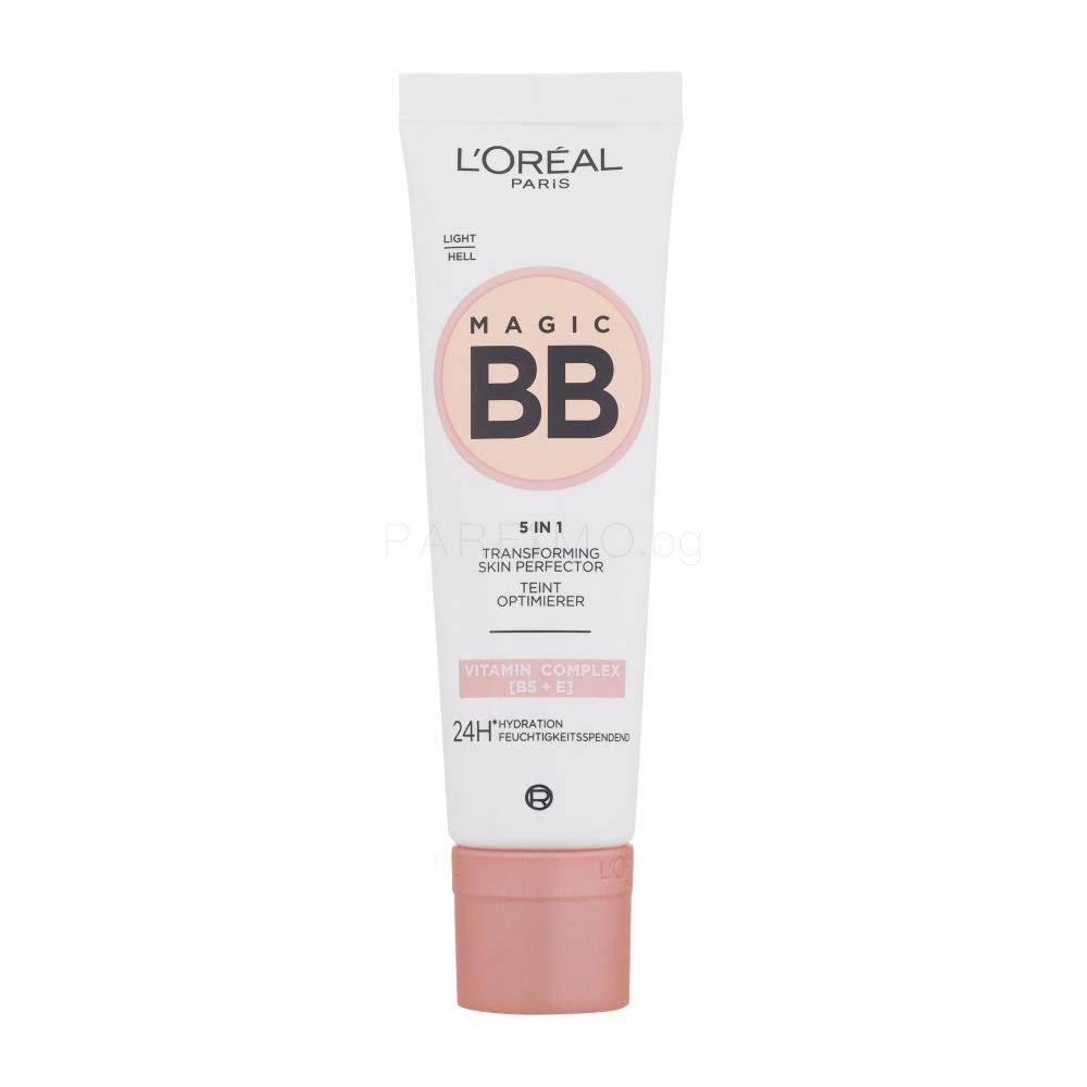 L'Oréal Paris Magic BB 5in1 Transforming Skin Perfector BB крем за жени 30 ml Нюанс Light