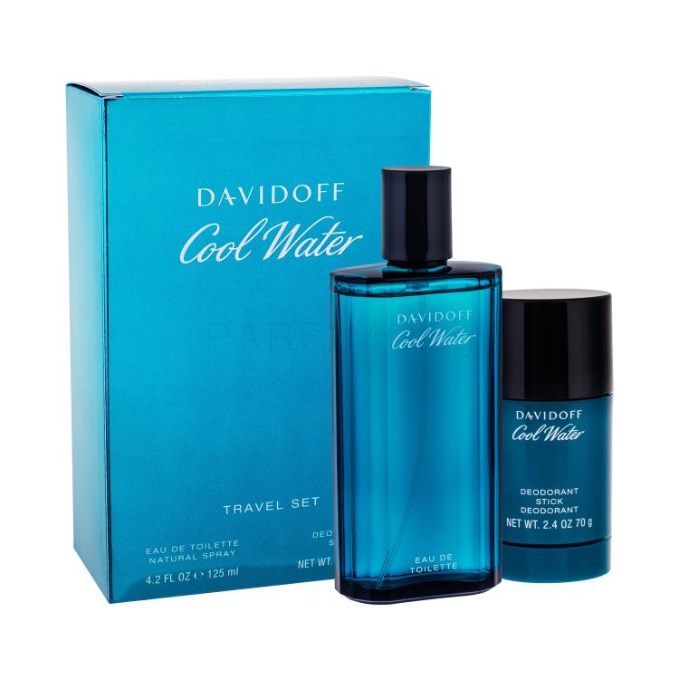 Davidoff Cool Water Подаръчен комплект EDT 125 ml + деостик 75 ml увредена кутия