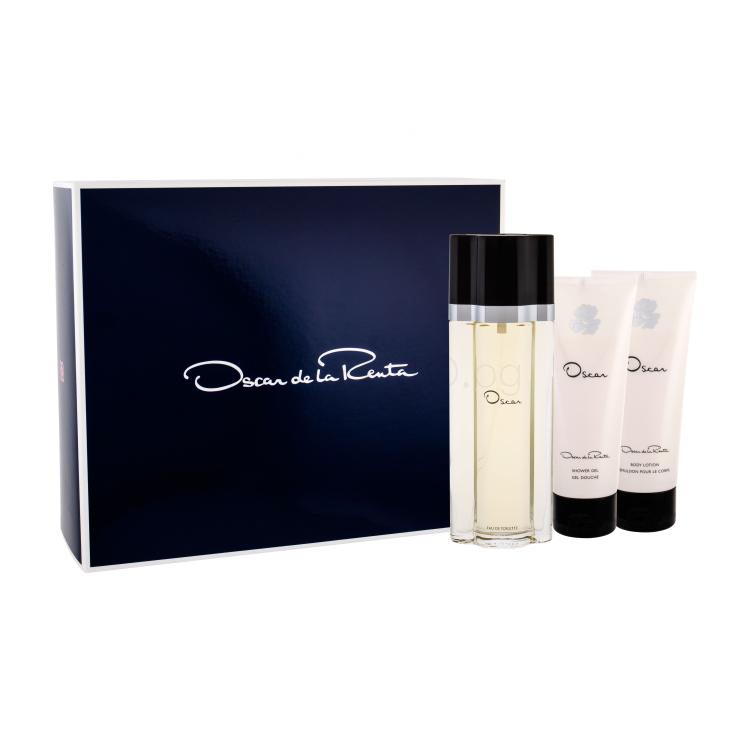 Oscar de la Renta Oscar Подаръчен комплект EDT 100 ml + лосион за тяло 100 ml + душ гел 100 ml увредена кутия