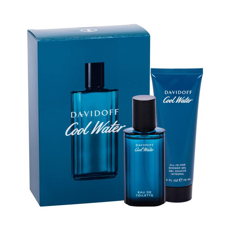 Davidoff Cool Water Подаръчен комплект EDT 40 ml + душ гел 75 ml увредена кутия