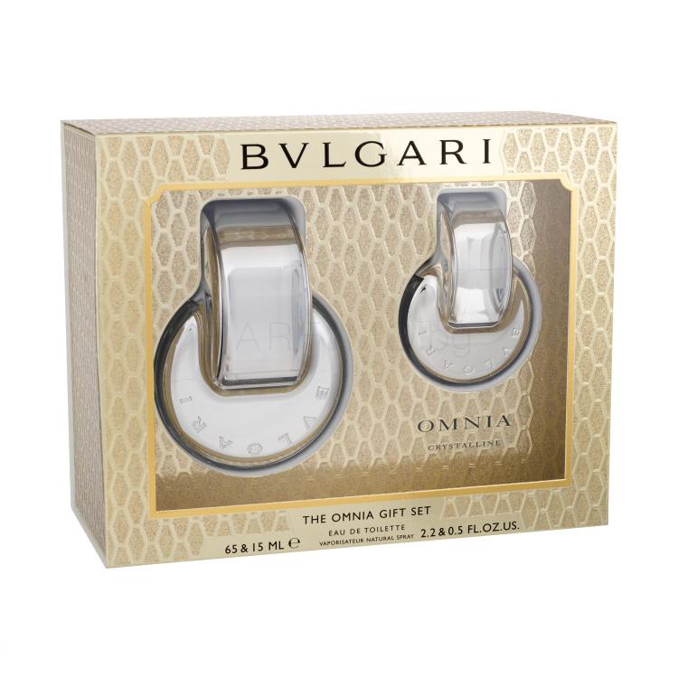 Bvlgari Omnia Crystalline Подаръчен комплект EDT 65 ml + EDT 15 ml увредена кутия