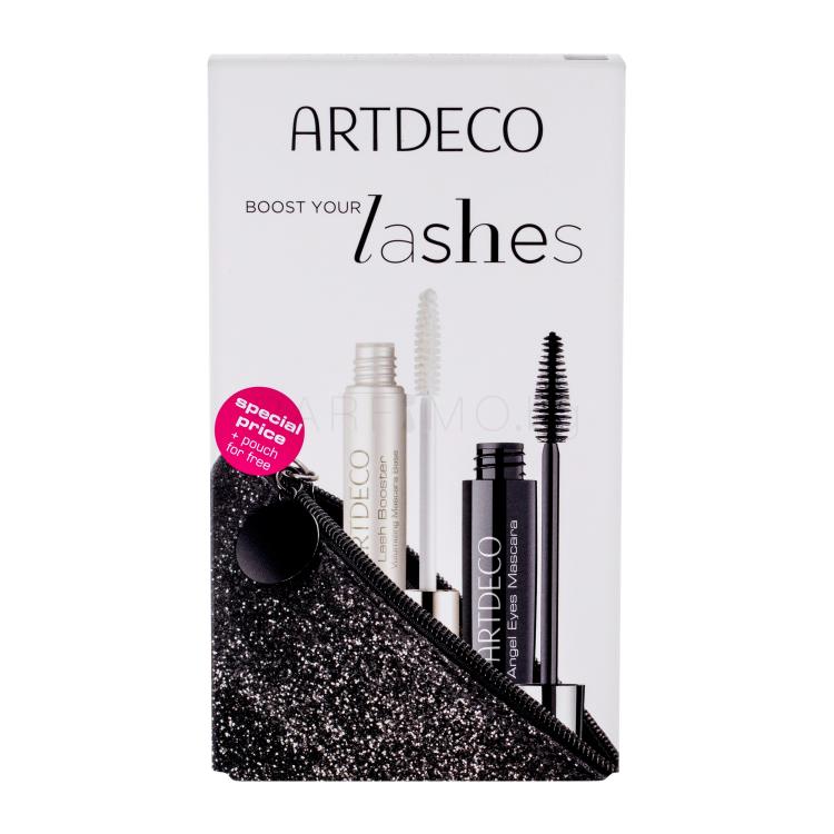 Artdeco Angel Eyes Подаръчен комплект спирала 10 ml + основа под спирала Lash Booster 10 ml + козметична чантичка увредена кутия