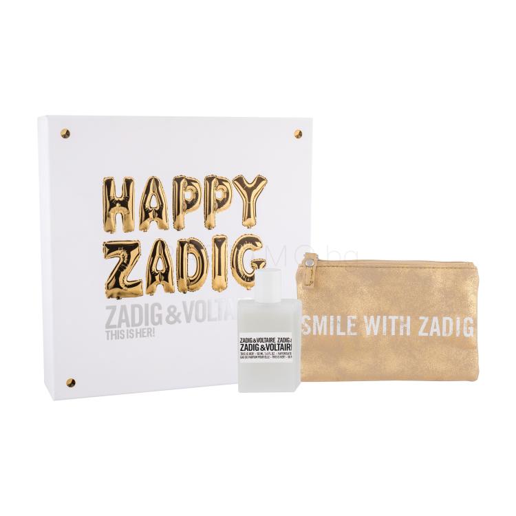 Zadig &amp; Voltaire This is Her! Подаръчен комплект EDP 50 ml + козметична чантичка увредена кутия