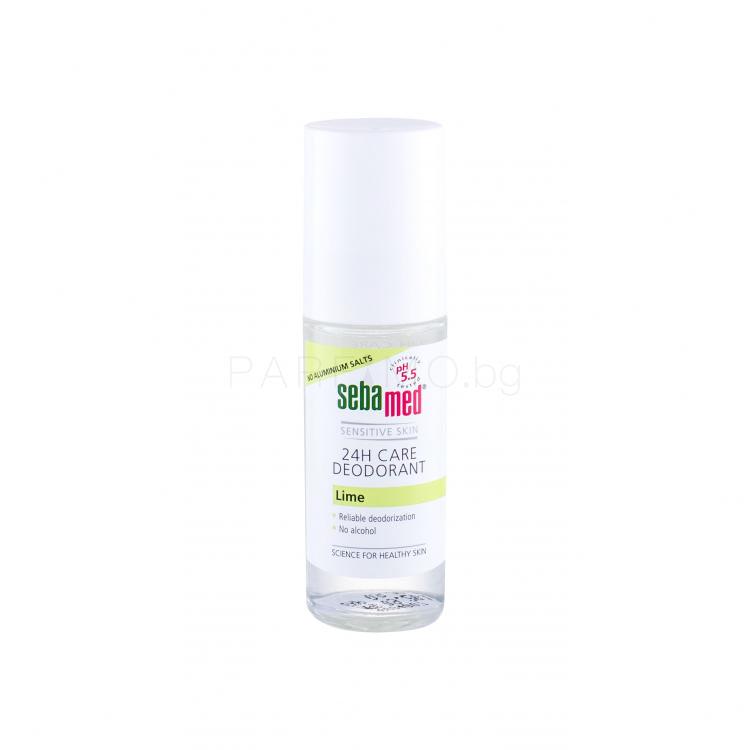 SebaMed Sensitive Skin 24H Care Lime Дезодорант за жени 50 ml