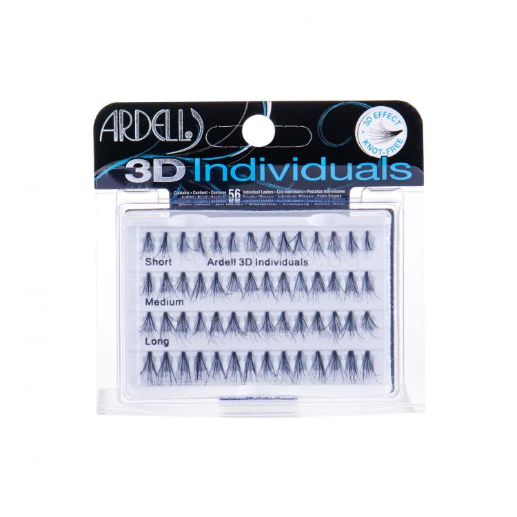 Ardell 3D Individuals Combo Pack Подаръчен комплект снопчета мигли 14 бр Short Black + снопчета мигли 14 бр Medium Black + снопчета мигли 28 бр Long Black