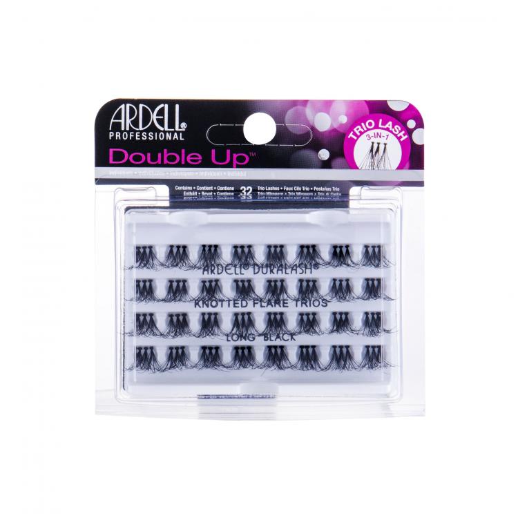 Ardell Double Up Knotted Trio Lash Изкуствени мигли за жени 32 бр Нюанс Long Black