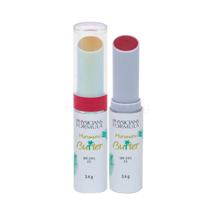 Physicians Formula Murumuru Butter Lip Cream SPF15 Балсам за устни за жени 3,4 гр Нюанс Rio De Janeiro