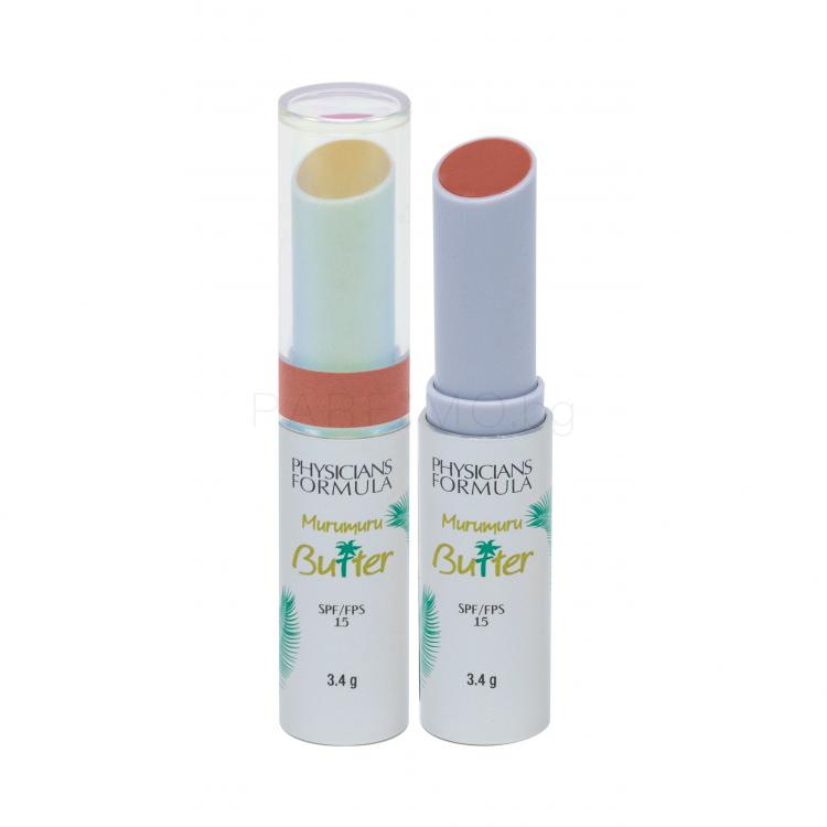 Physicians Formula Murumuru Butter Lip Cream SPF15 Балсам за устни за жени 3,4 гр Нюанс Brazilian Sunset