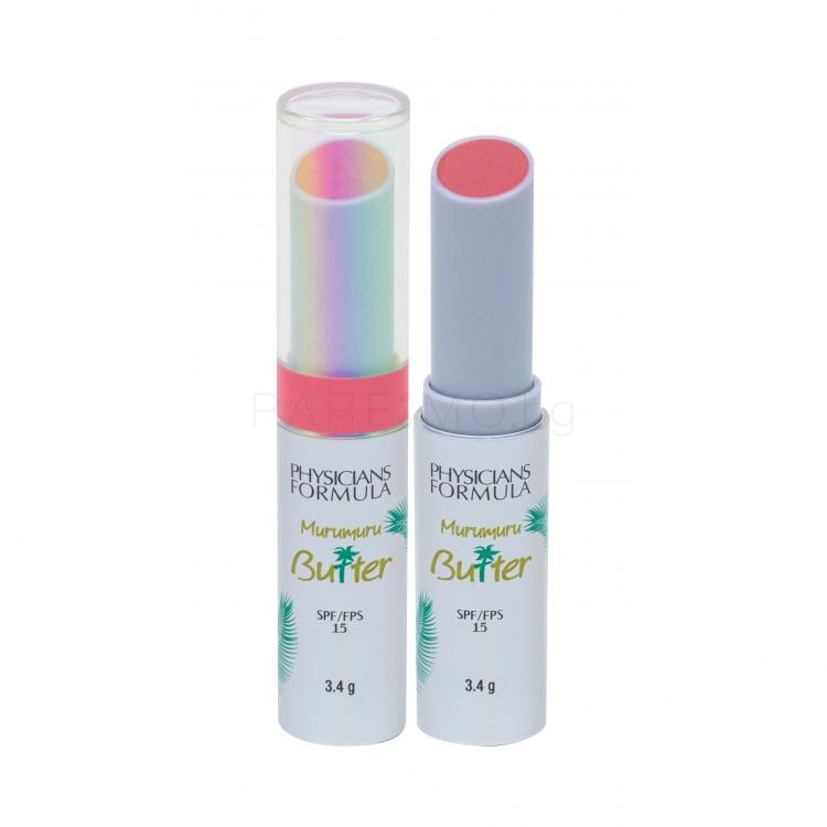 Physicians Formula Murumuru Butter Lip Cream SPF15 Балсам за устни за жени 3,4 гр Нюанс Flamingo Pink