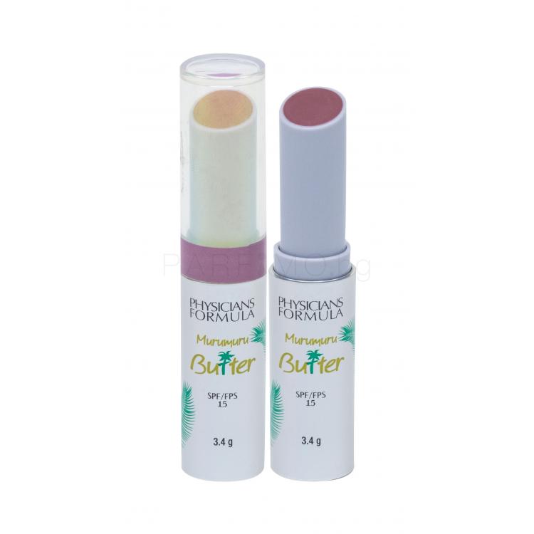 Physicians Formula Murumuru Butter Lip Cream SPF15 Балсам за устни за жени 3,4 гр Нюанс Mauvin´ To Brazil