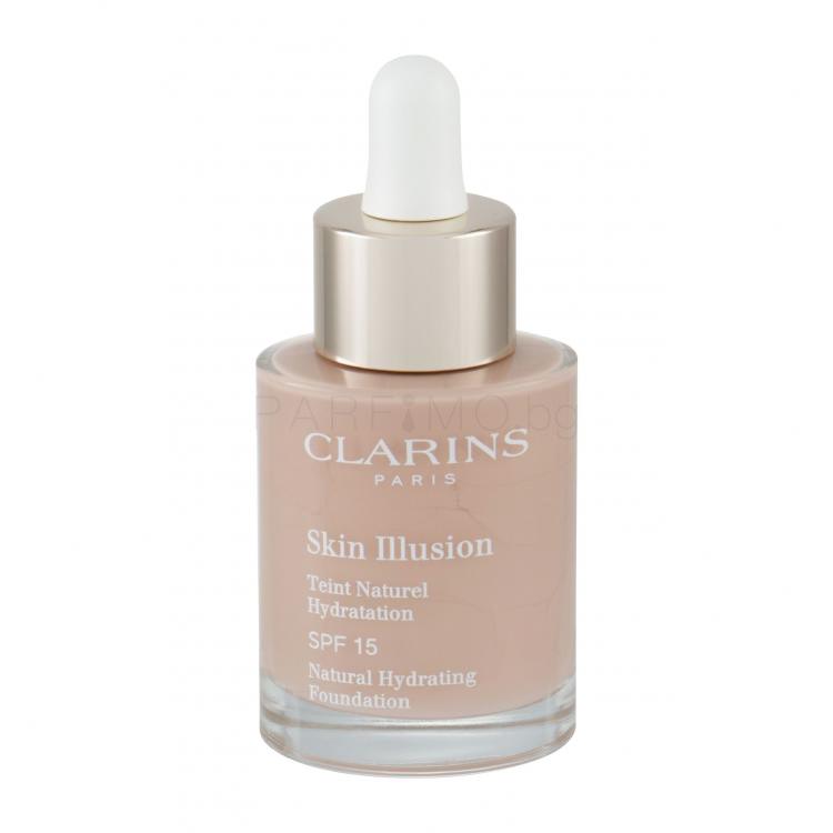 Clarins Skin Illusion Natural Hydrating SPF15 Фон дьо тен за жени 30 ml Нюанс 109 Wheat