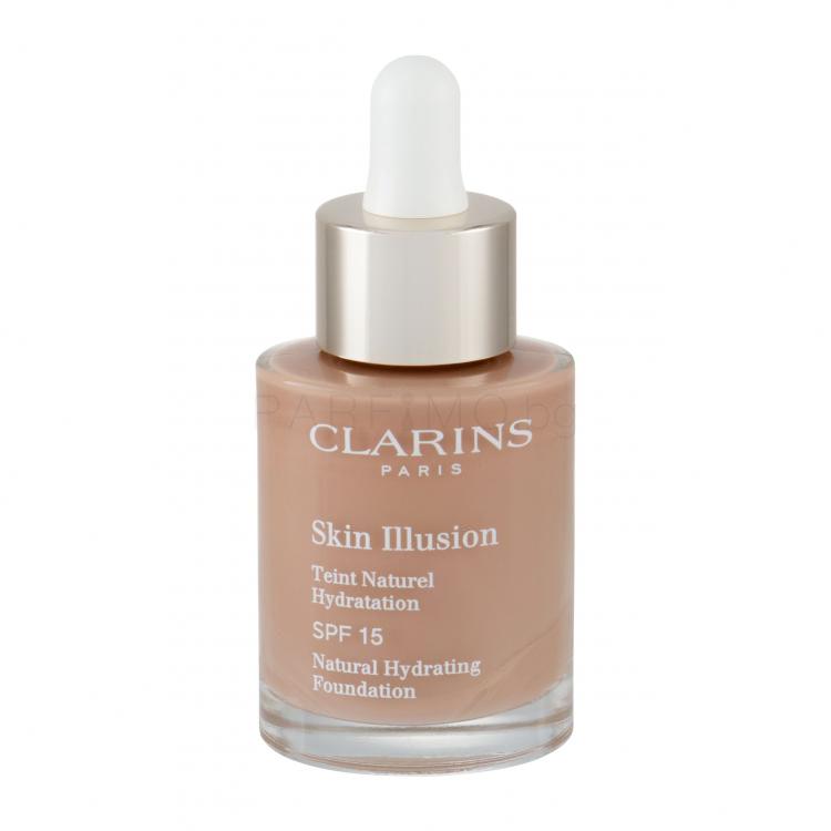 Clarins Skin Illusion Natural Hydrating SPF15 Фон дьо тен за жени 30 ml Нюанс 113 Chestnut