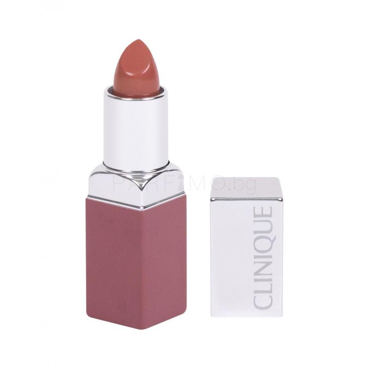 Clinique Clinique Pop Lip Colour + Primer Червило за жени 3,9 гр Нюанс 01 Nude Pop ТЕСТЕР