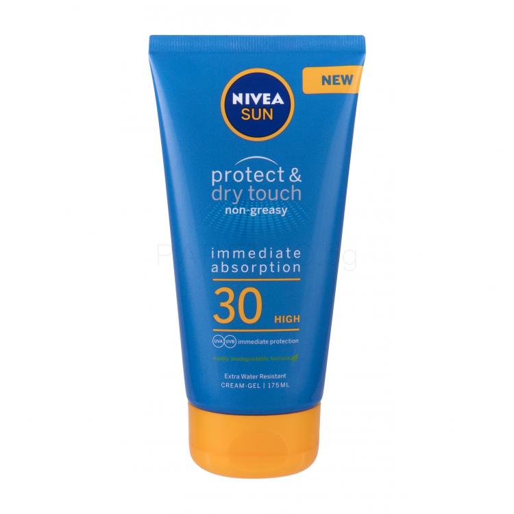 Nivea Sun Protect &amp; Dry Touch Non-Greasy Cream-Gel SPF30 Слънцезащитна козметика за тяло 175 ml