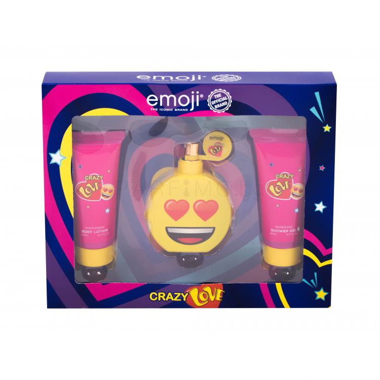 Emoji Crazy Love Подаръчен комплект EDP 50 ml + душ гел 60 ml + лосион за тяло 60 ml