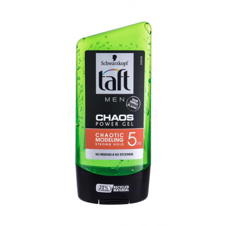 Schwarzkopf Taft Chaos Power Gel Гел за коса за мъже 150 ml