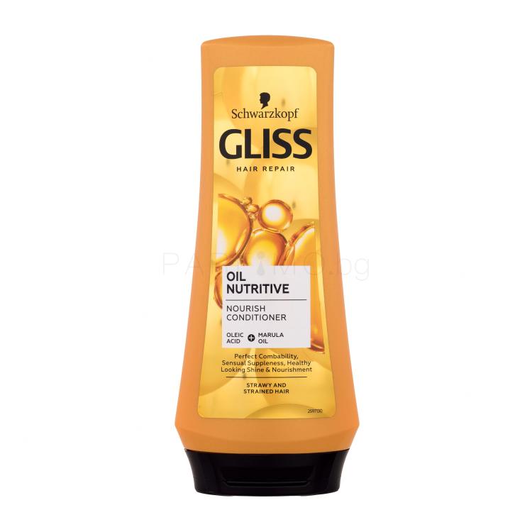 Schwarzkopf Gliss Oil Nutritive Conditioner Балсам за коса за жени 200 ml