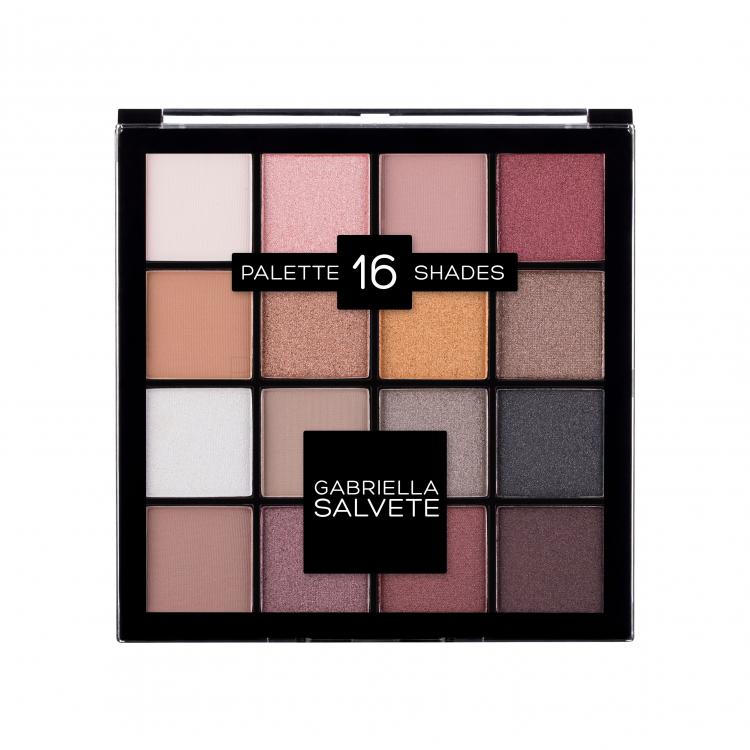 Gabriella Salvete Palette 16 Shades Сенки за очи за жени 20,8 g Нюанс 02 Pink