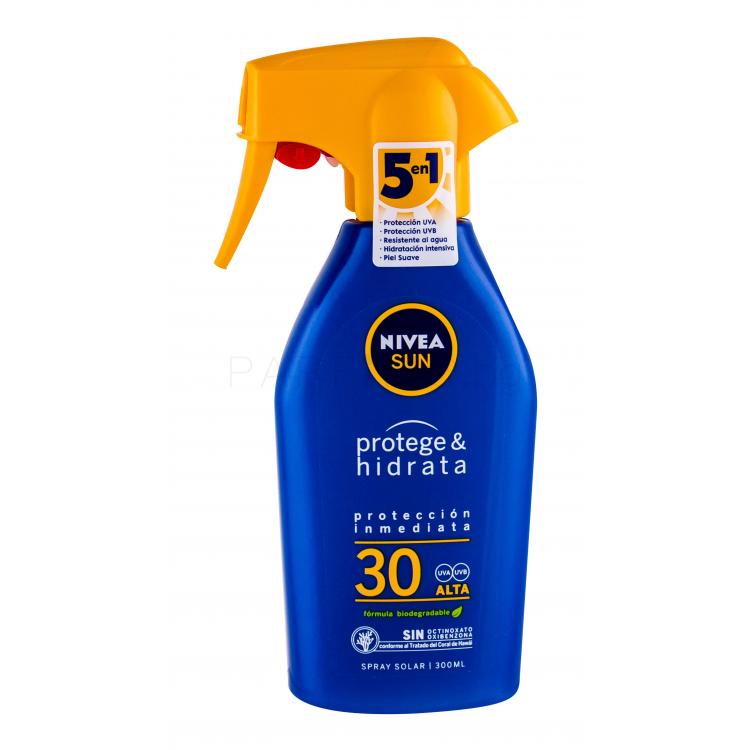 Nivea Sun Protect &amp; Moisture SPF30 Слънцезащитна козметика за тяло 300 ml