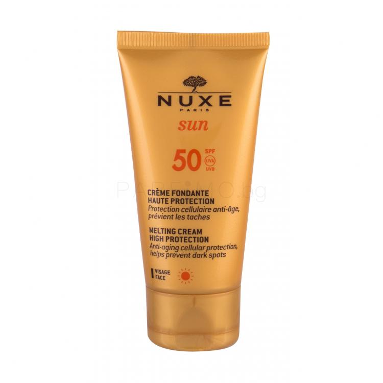 NUXE Sun Melting Cream SPF50 Слънцезащитен продукт за лице 50 ml