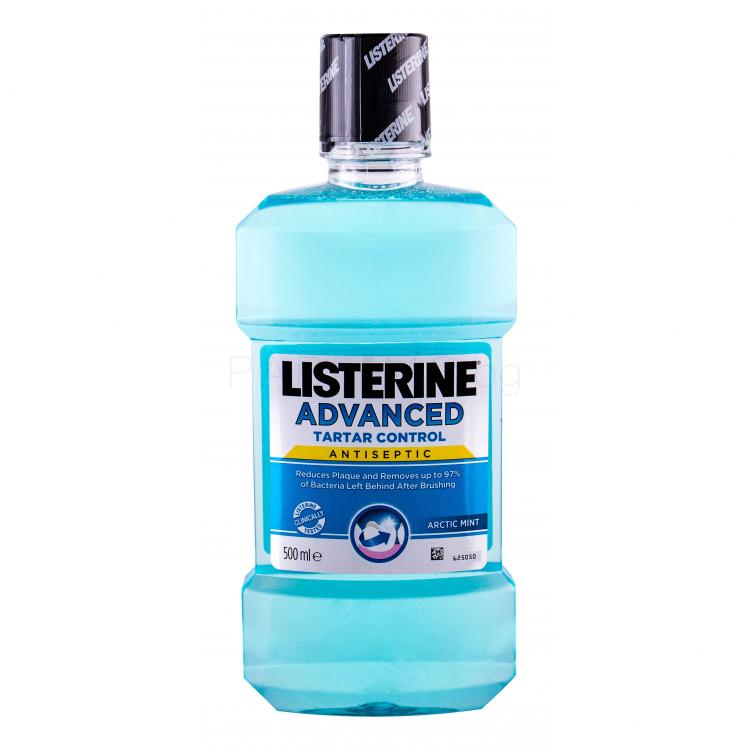 Listerine Advanced Tartar Control Arctic Mint Mouthwash Вода за уста 500 ml