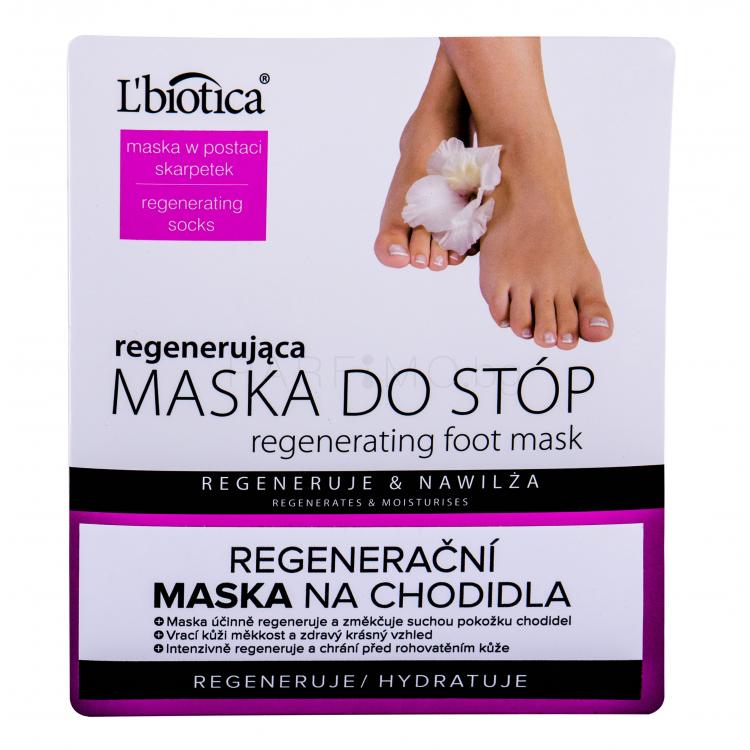 L&#039;Biotica Foot Mask Regenerating Маска за крака за жени 1 бр